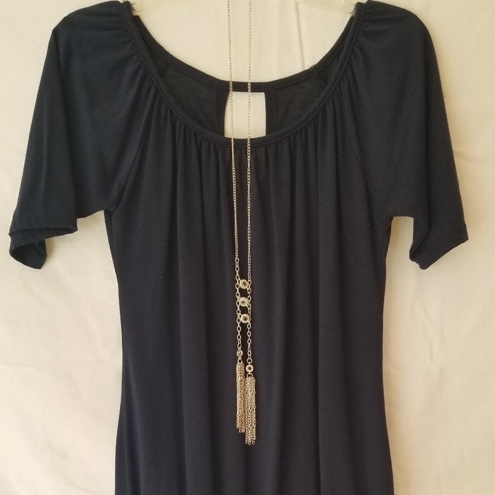 SHORT SLEEVE DRESS TOP